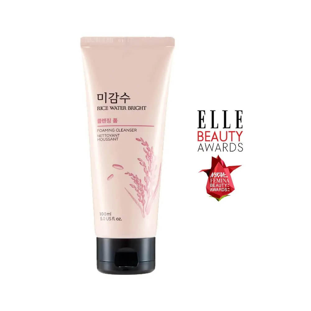 The-Face-Shop-Unisex-Rice-Water-Bright-Cleansing-Foam-100ml-Face-Wash-for-Glowing-Skin-Moringa-Oil-for-Moisturization-Cleanser-for-Uneven-Skin-Tone-Elle-Beauty-Korea-1.webp